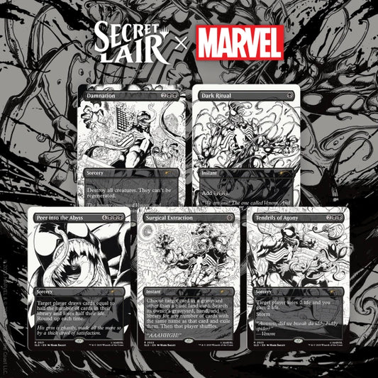 Magic the Gathering Secret Lair x Marvel's Spider-Man: Venom Unleashed (Inks) (Foil)