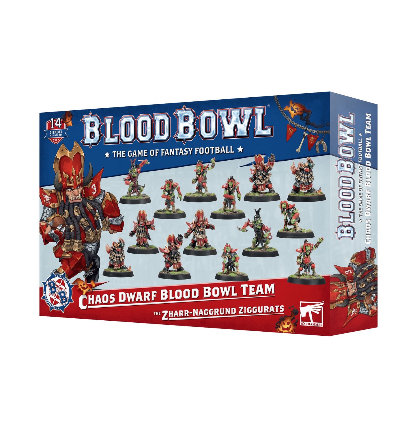 Games Workshop - Blood Bowl - Chaos Dwarf Blood Bowl Team - The Zharr-Naggrund Ziggurats