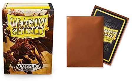 Dragon Shield 100ct Standard Card Sleeves Display Case (10 Packs) - Classic Copper