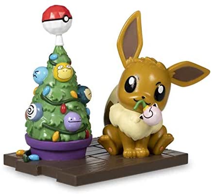 Pokemon Figure - Holiday Eevee with Christmas Tree