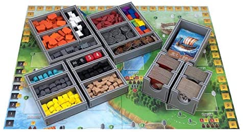 Folded Space Raiders of The North Sea and Expansions Board Game Box Inserts