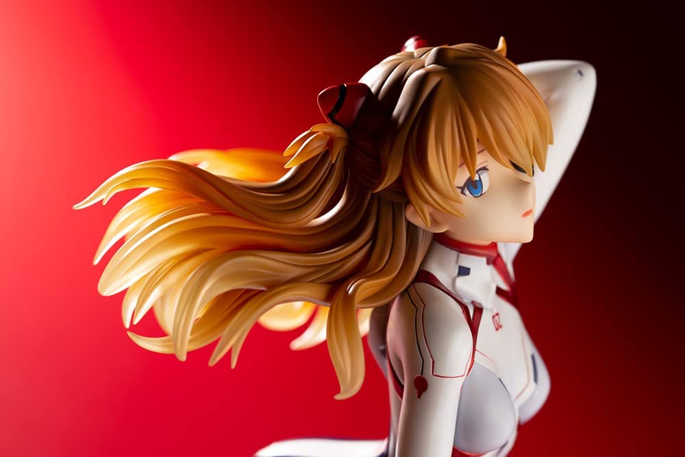 Kotobukiya Statue - Evangelion:3.0+1.0 Thrice Upon A Time - Asuka Shikinami Langley White: PLUGSUIT VER.
