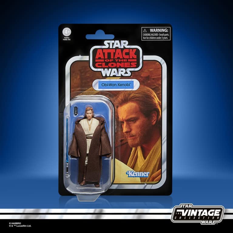 Hasbro Action Figure - Star Wars: Attack of The Clones - Black Series Vintage Collection - Obi-Wan Kenobi