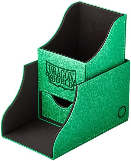 Dragon Shield Magnetic Leather Deck Box: Nest 100+ Green