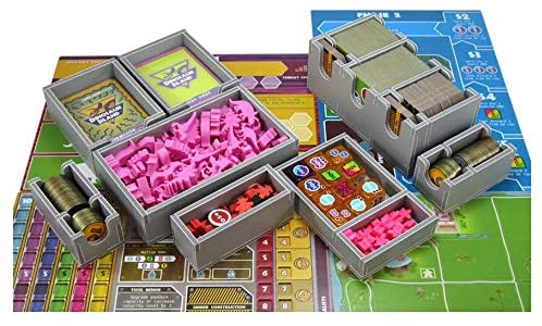 Folded Space Dinosaur Island and Totally Liquid Board Game Box Inserts