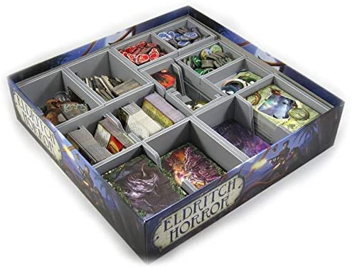 Folded Space Eldritch Horror and Single Small Box Expansion Board Game Box Inserts Organizer