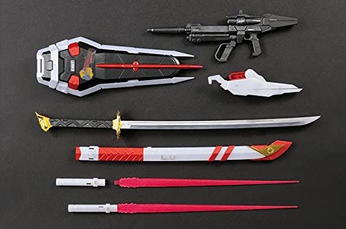 Bandai Perfect Grade Model Kit - 1/60 Scale MBF-P02 Gundam Astray Red Frame Metallic Mobile Suit Gundam Seed Gundam Base