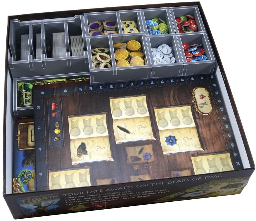 Folded Space Alchemists and The Kings Golem Expansion Board Game Box Inserts