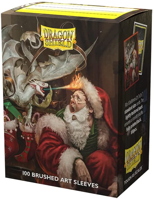 Dragon Shield 100ct Standard Card Sleeves - Limited Edition Art: Brushed Christmas Dragon 2021