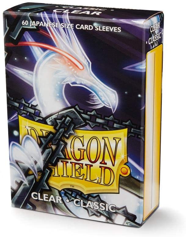 Dragon Shield 60ct Japanese Mini Card Sleeves Display Case (10 Packs) - Classic Clear