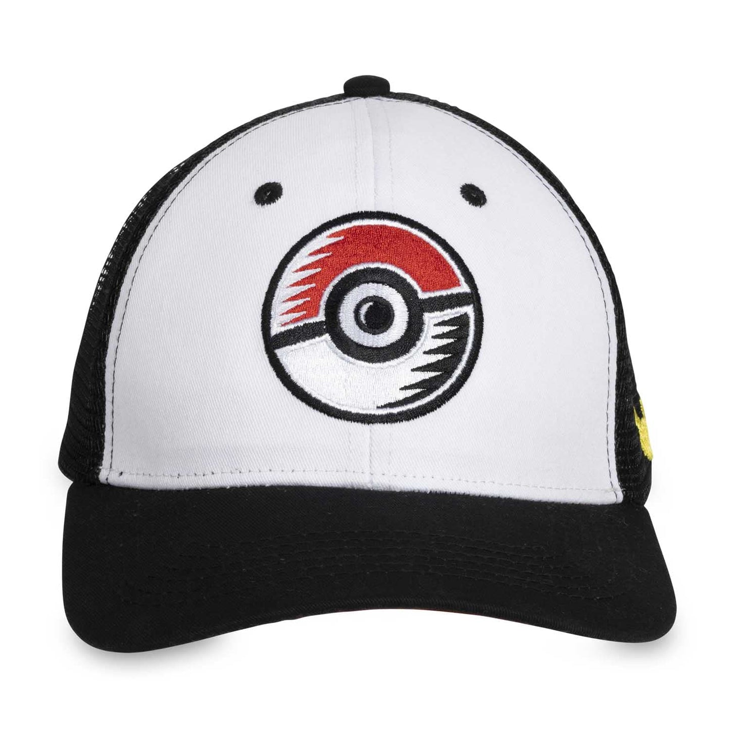 Pokemon Center Flat-Bill Hat - Poké Ball Black & White
