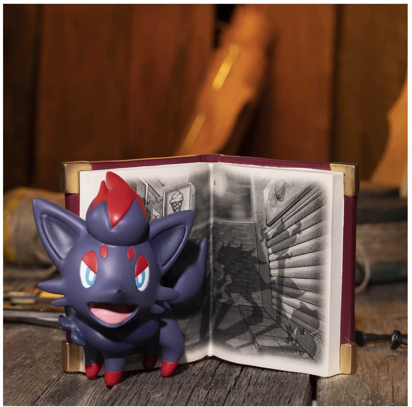 Pokemon Scary Stories Figure - Pokemon Center × Vic Lee - Story of Zorua