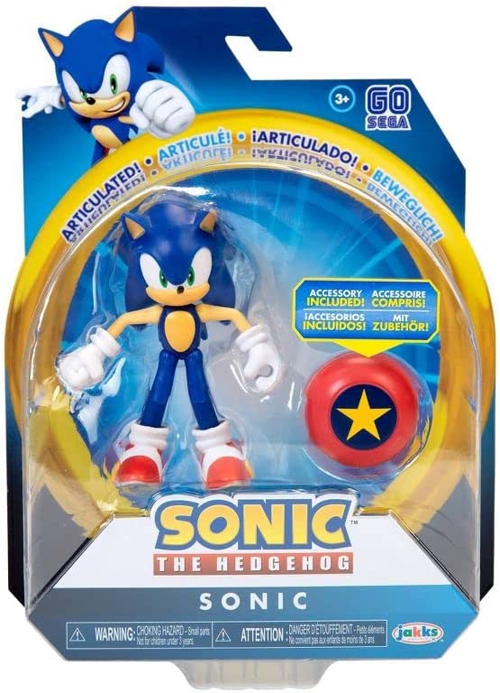 Sonic The Hedgehog 2 Inch Figurine - Sonic with Star Spring