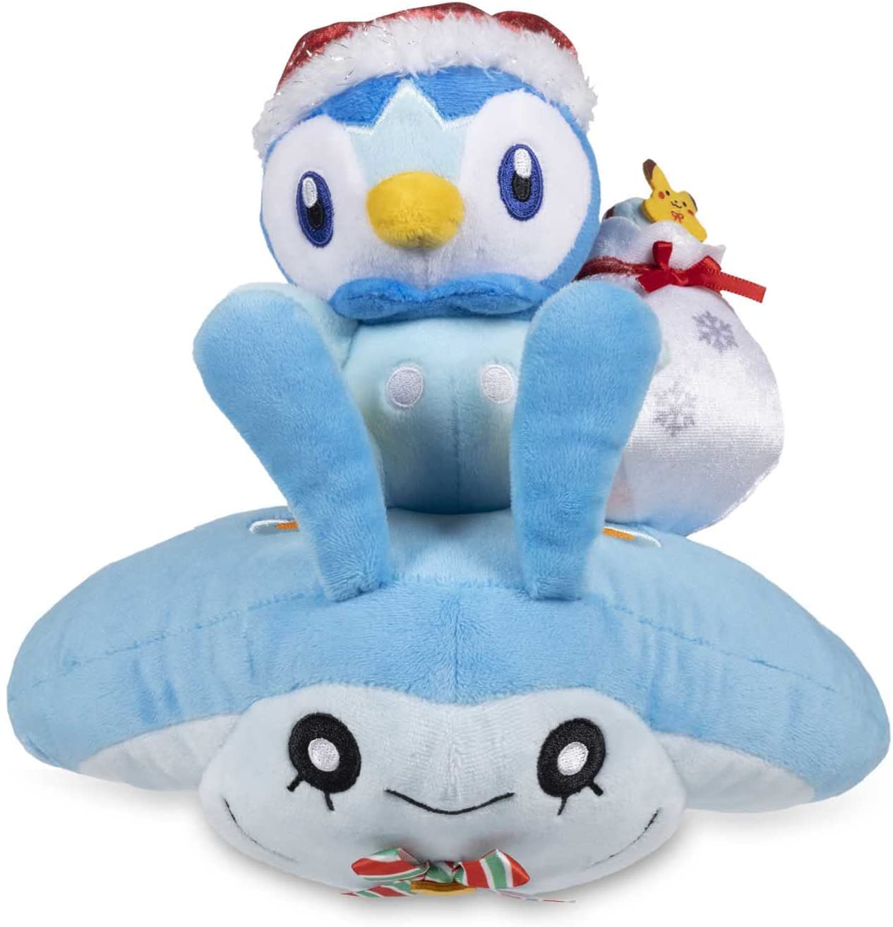 Pokemon 8 Inch Poke Plush - Undersea Holiday Piplup & Mantyke