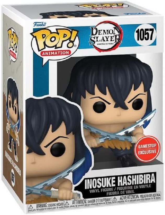 Funko Pop! Animation: Demon Slayer - Inosuke Hashibira (Unmasked) #1057 (Gamestop Exclusive)