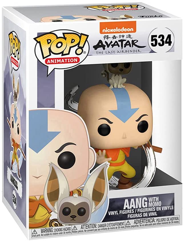 Funko Pop! Animation: Avatar the Last Airbender - Aang with Momo #534