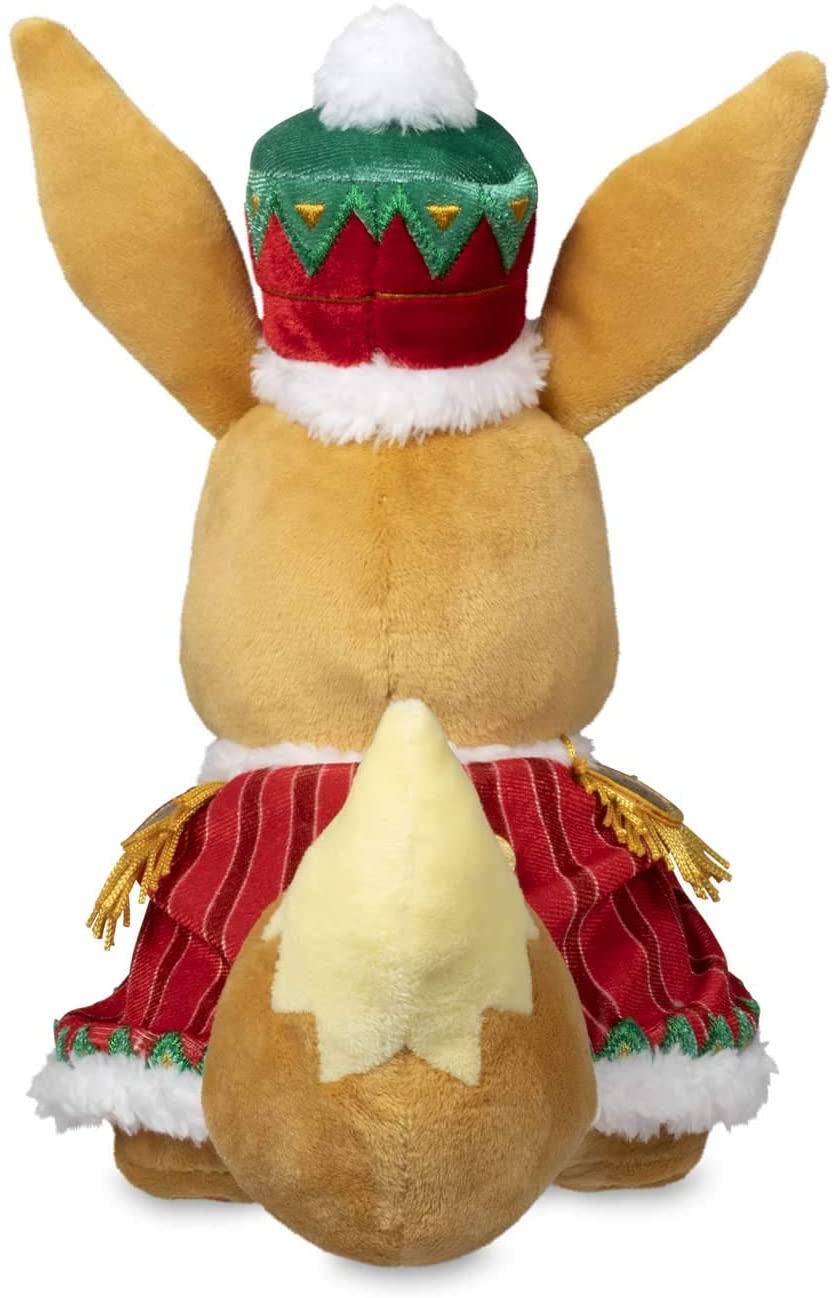 Pokemon 8 Inch Poke Plush - Holiday Extravaganza Eevee