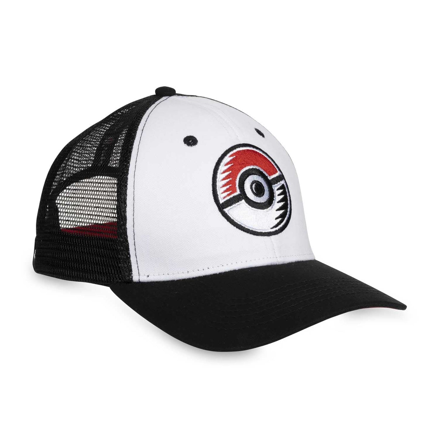 Pokemon Center Flat-Bill Hat - Poké Ball Black & White