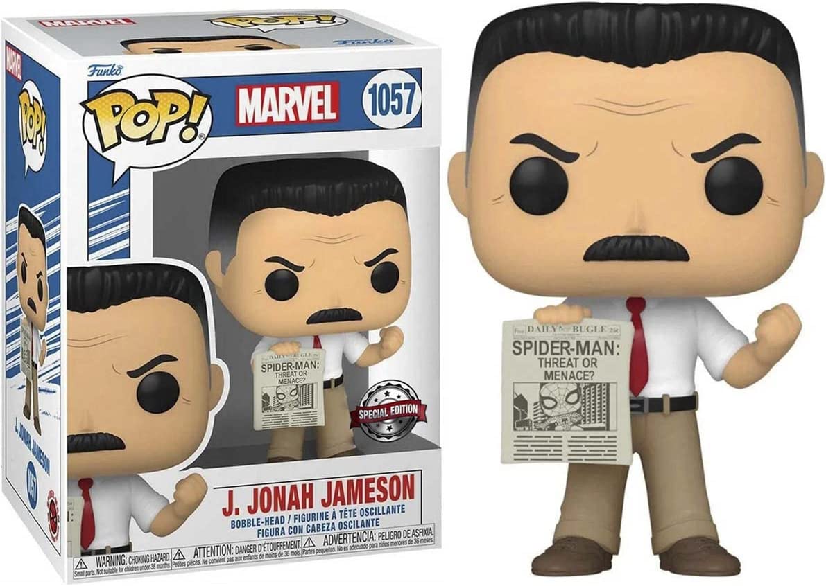 Funko Pop! Marvel: Spider-Man - J. Jonah Jameson #1057 (Entertainment Earth Exclusive)