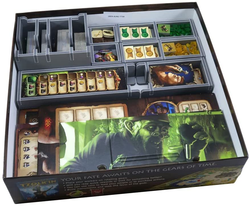 Folded Space Alchemists and The Kings Golem Expansion Board Game Box Inserts