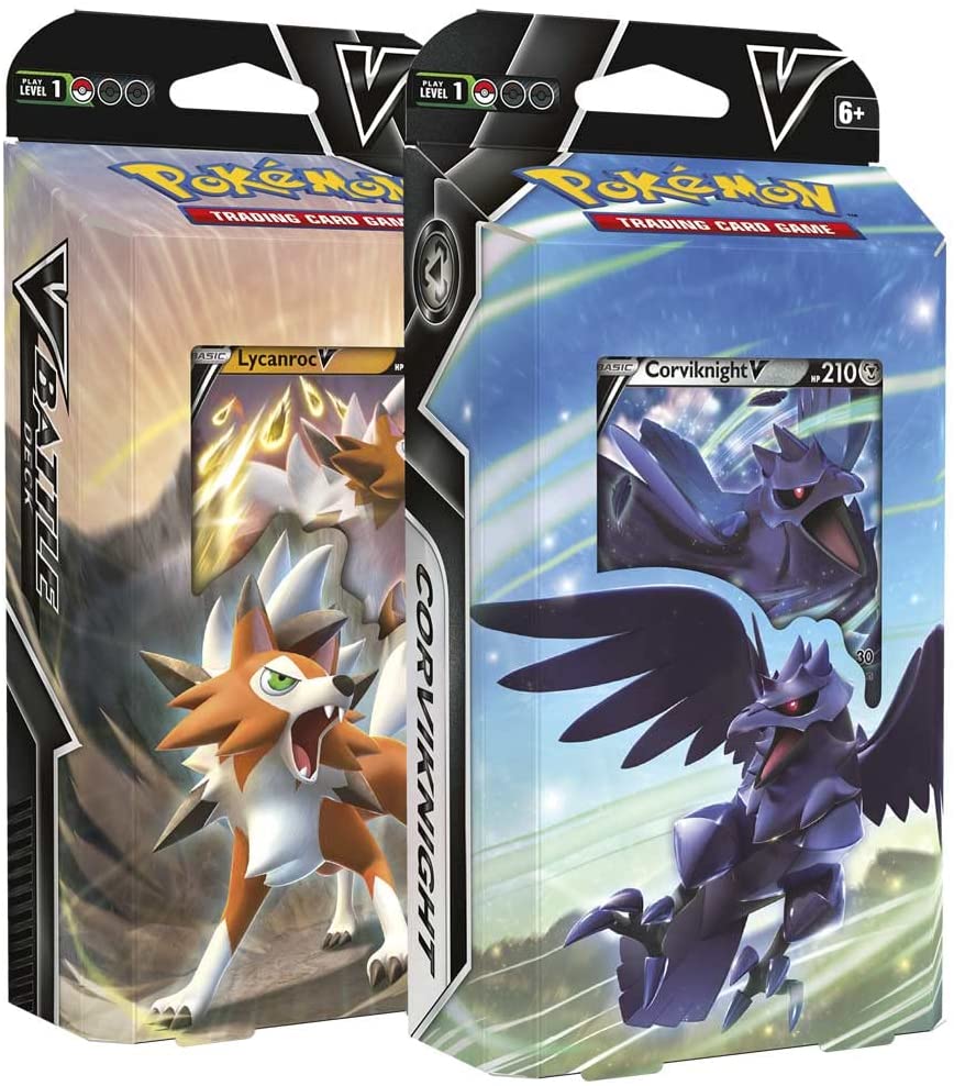 Pokemon TCG: V Battle Deck Bundle - Lycanroc vs. Corviknight