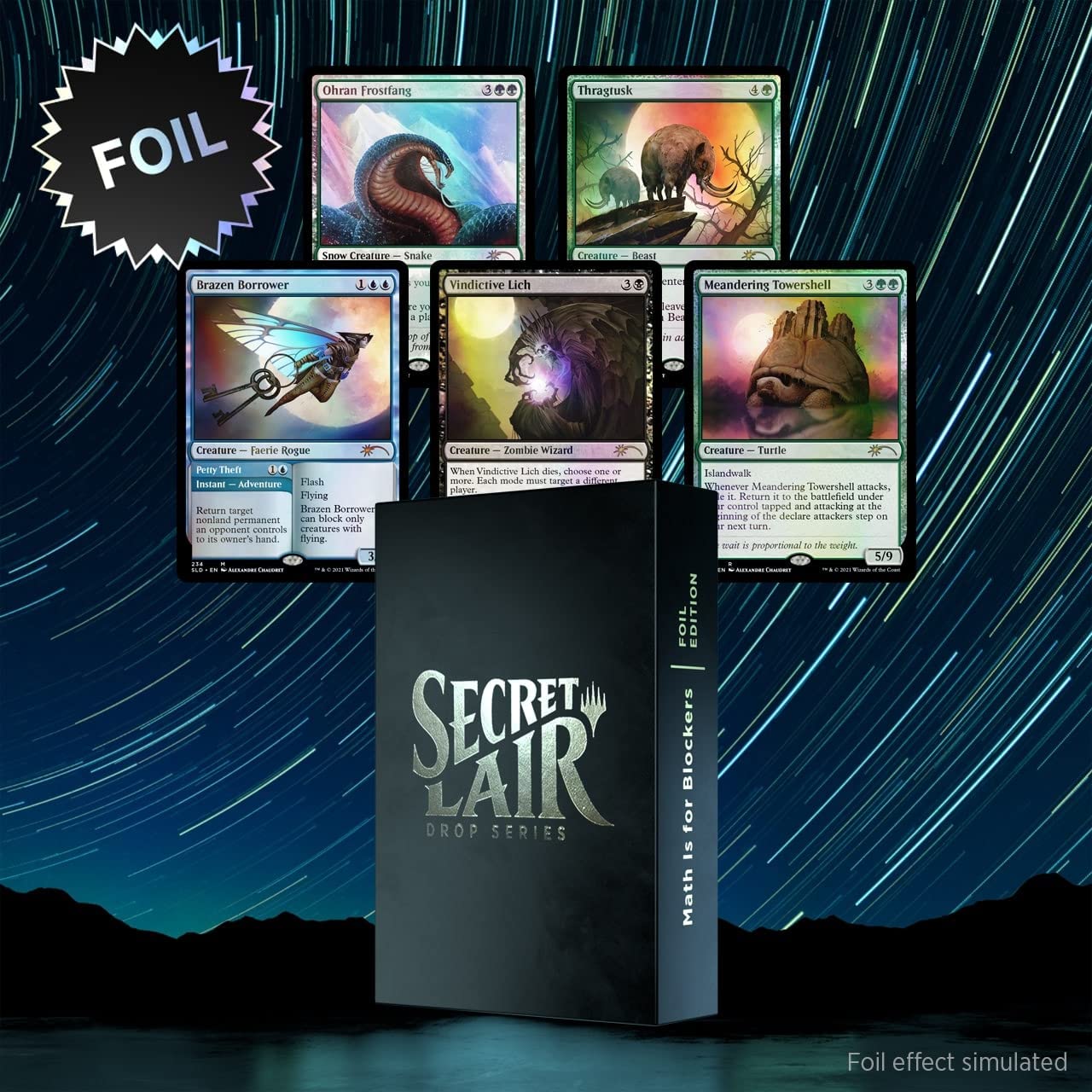 Magic: The Gathering Secret Lair - Premium Foil Edition - Math is for Blockers