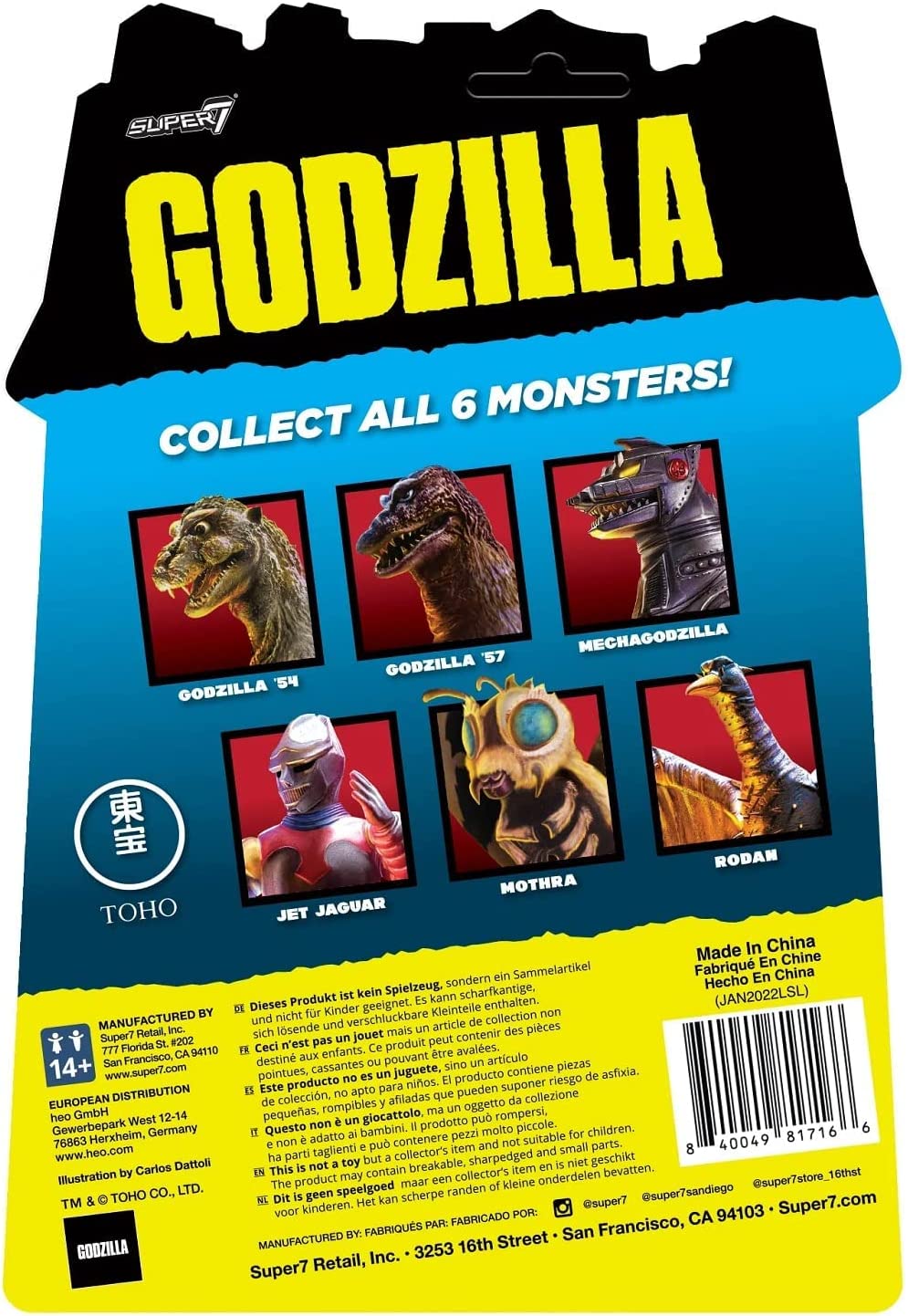Super7 ReAction Figure - Godzilla 1957: Toho