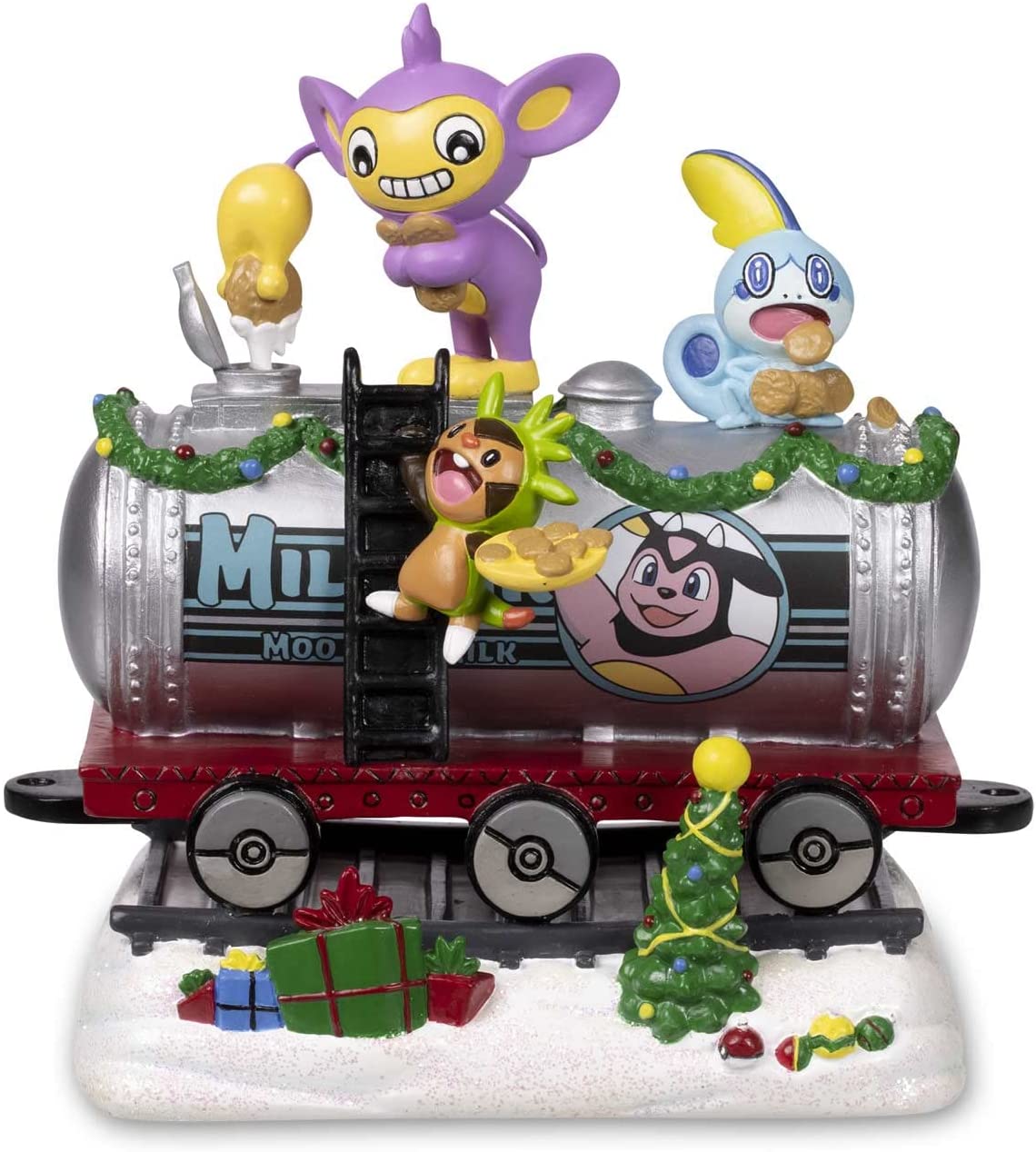 Pokemon Delibird Holiday Express Figure - Moomoo Milk & Cookies Tank Car
