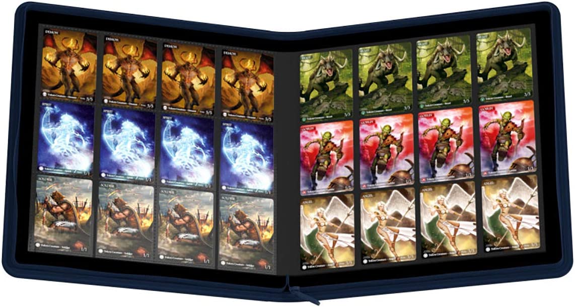 Ultimate Guard 12 Pocket Xenoskin Quadrow Zipfolio - Dark Blue