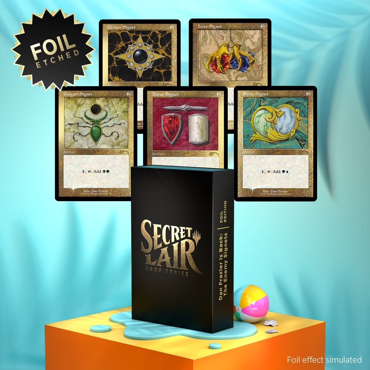 Magic: The Gathering Secret Lair - Etched Foil Edition - Dan Frazier is Back: Enemy Signets