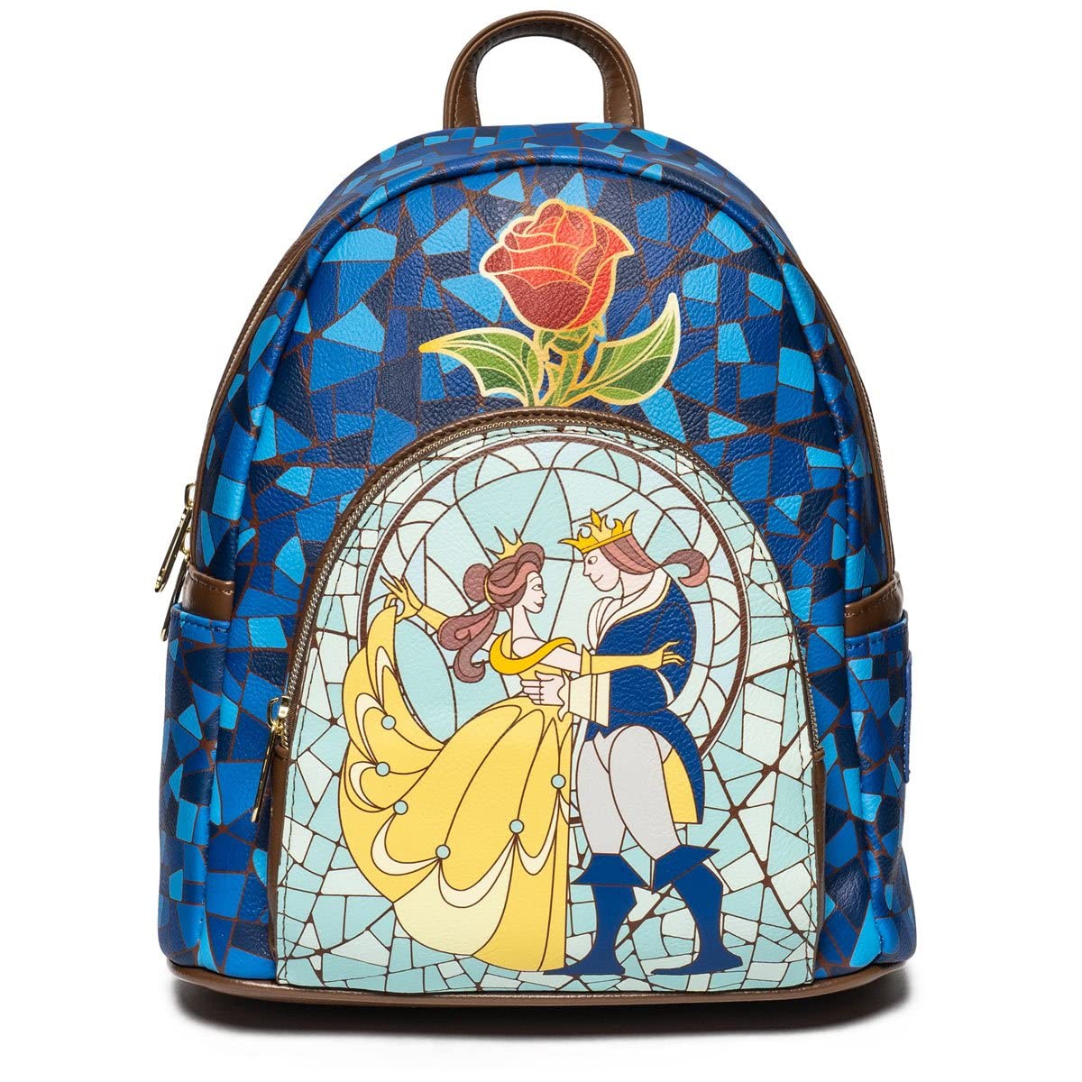 Loungefly Stained Glass Window Mini Backpack - Beauty and the Beast (Entertainment Earth Exclusive)