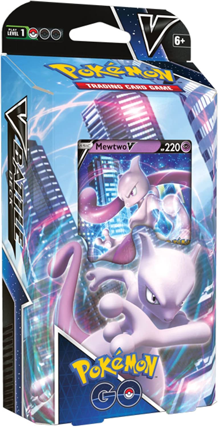 Pokemon TCG: V Battle Deck Display - Pokemon Go (Mewtwo & Melmetal) (Display of 8)