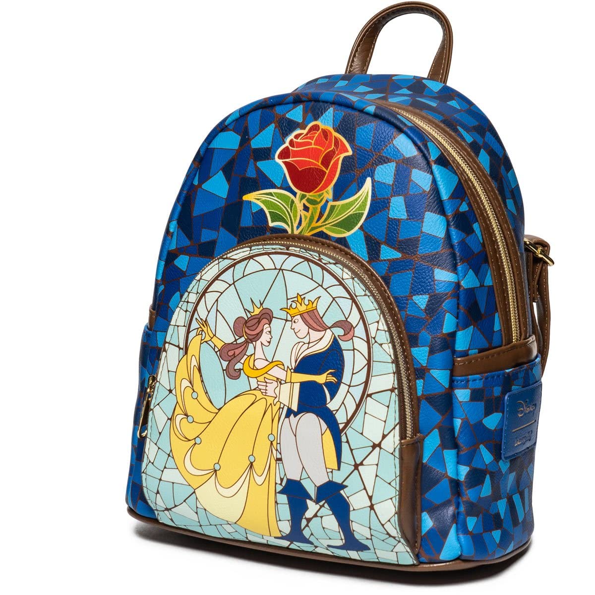 Loungefly Stained Glass Window Mini Backpack - Beauty and the Beast (Entertainment Earth Exclusive)