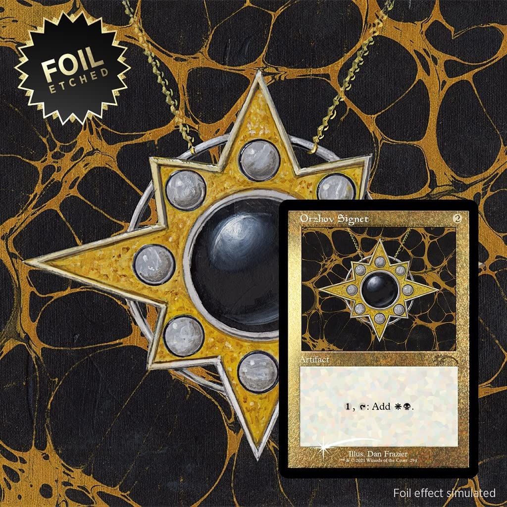 Magic: The Gathering Secret Lair - Etched Foil Edition - Dan Frazier is Back: Enemy Signets