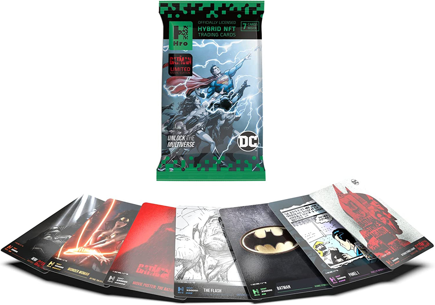 HRO DC Unlock: The Multiverse 2 Pack Premium Booster - Hybrid NFT Trading Cards