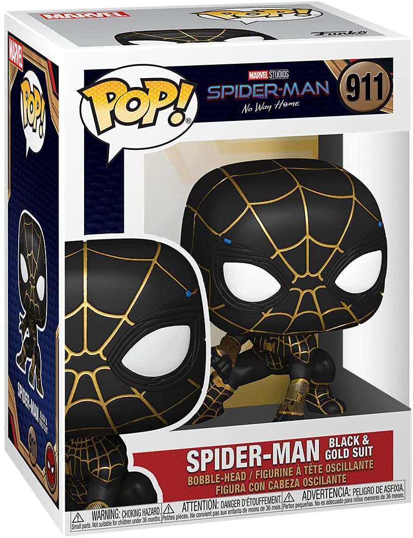 Funko Pop! Marvel: Spider-Man: No Way Home - Spider-Man in Black and Gold Suit #911