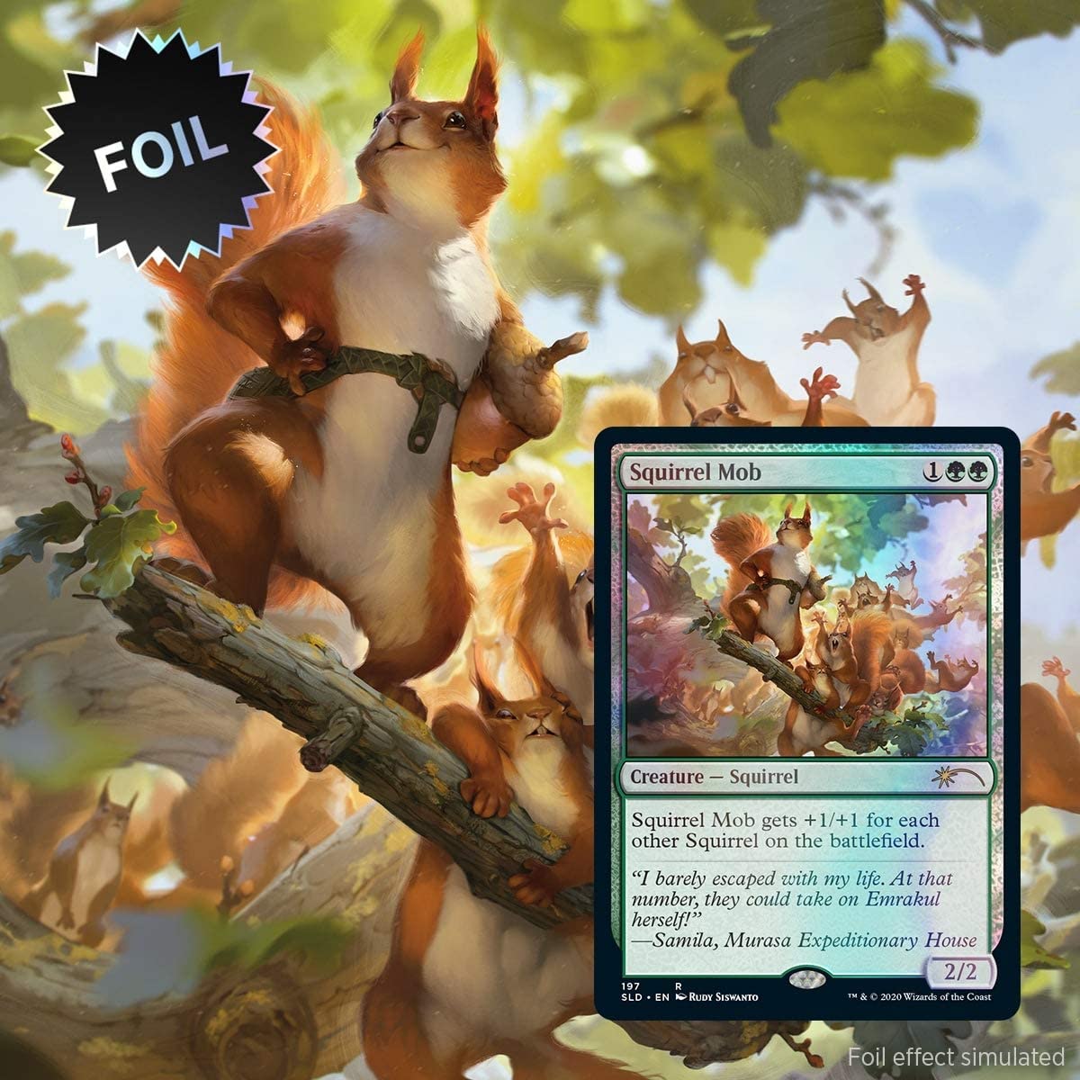 Magic: The Gathering Secret Lair - Premium Foil Edition - We Hope You Like Squirrels