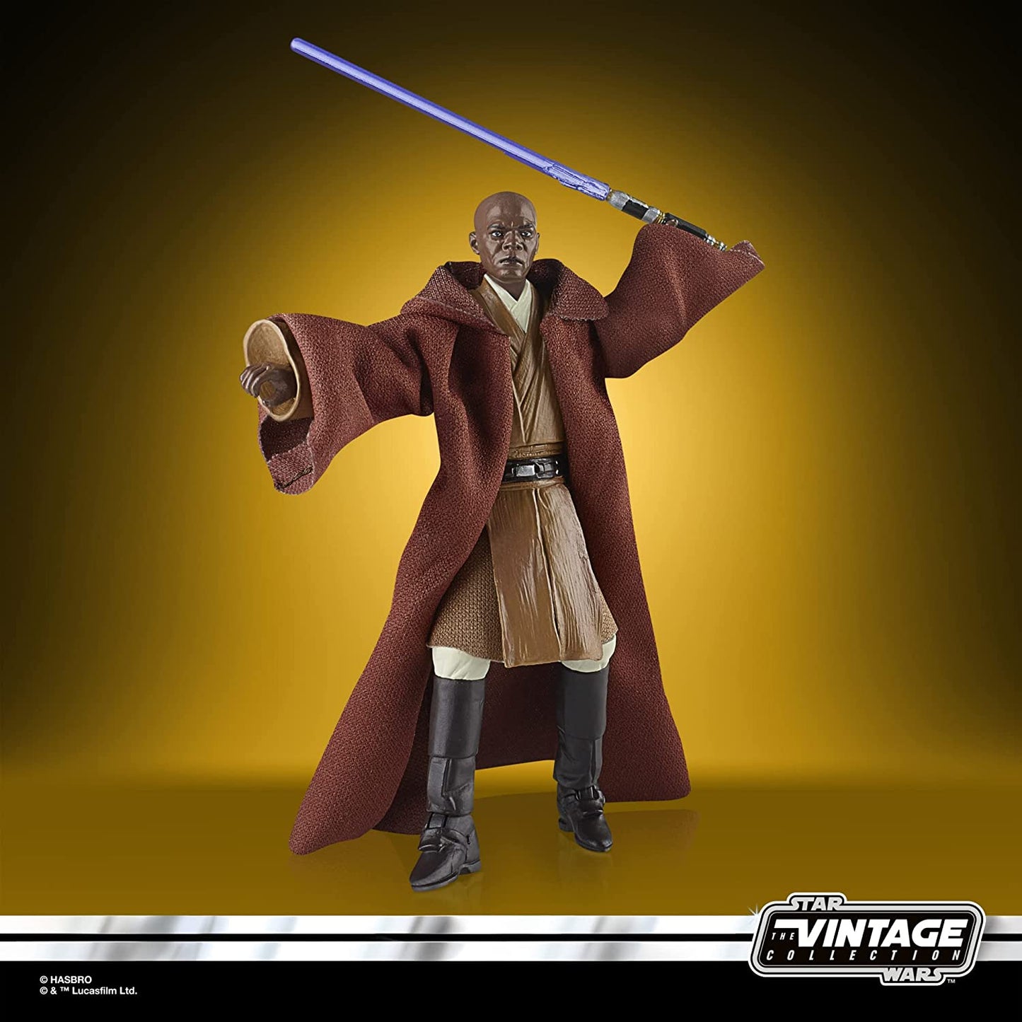 Hasbro Action Figure - Star Wars: Attack of The Clones - Black Series Vintage Collection - Mace Windu