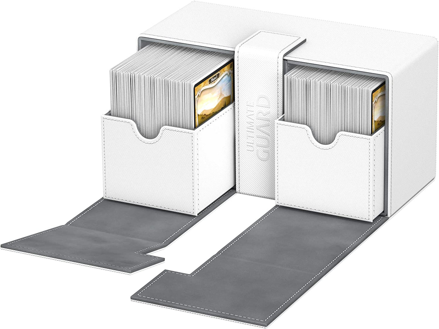 Ultimate Guard 200+ Twin Flip n Tray Deck Case - White