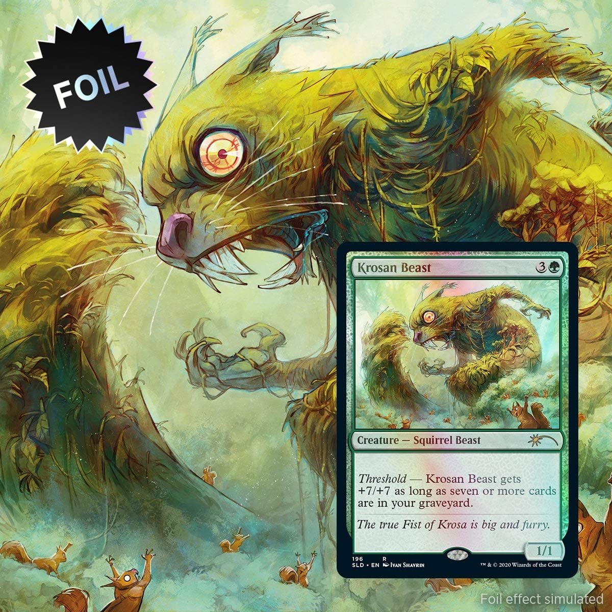 Magic: The Gathering Secret Lair - Premium Foil Edition - We Hope You Like Squirrels