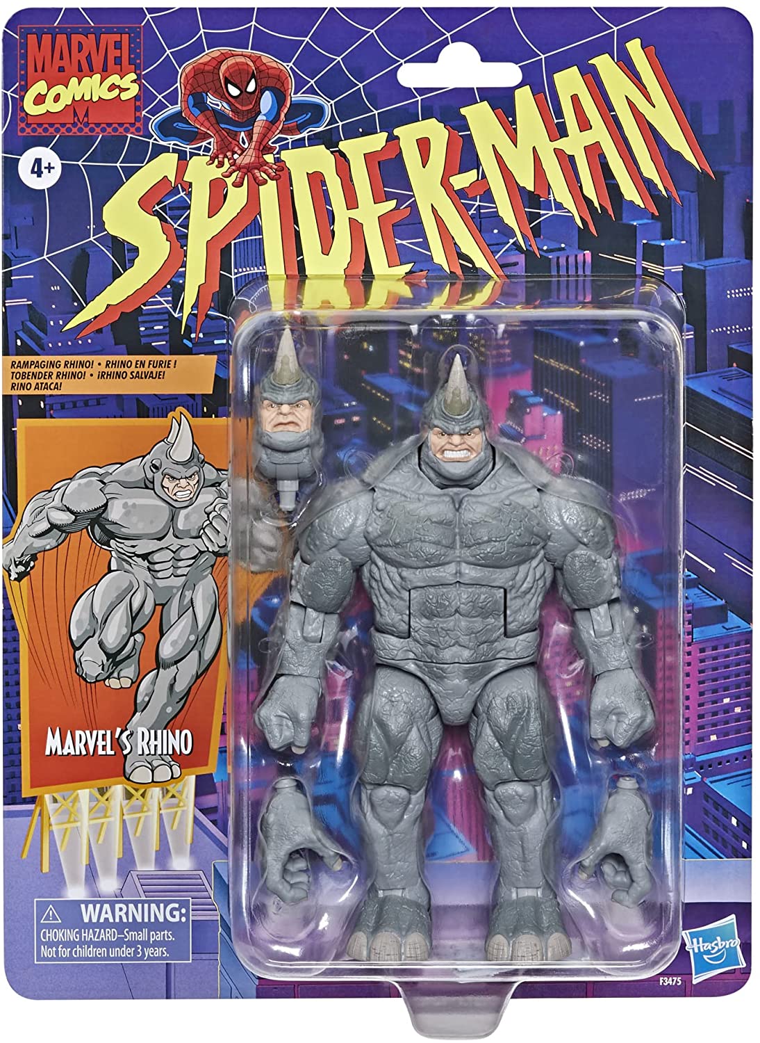 Hasbro Action Figure - Marvel Legends Retro Series - Rhino