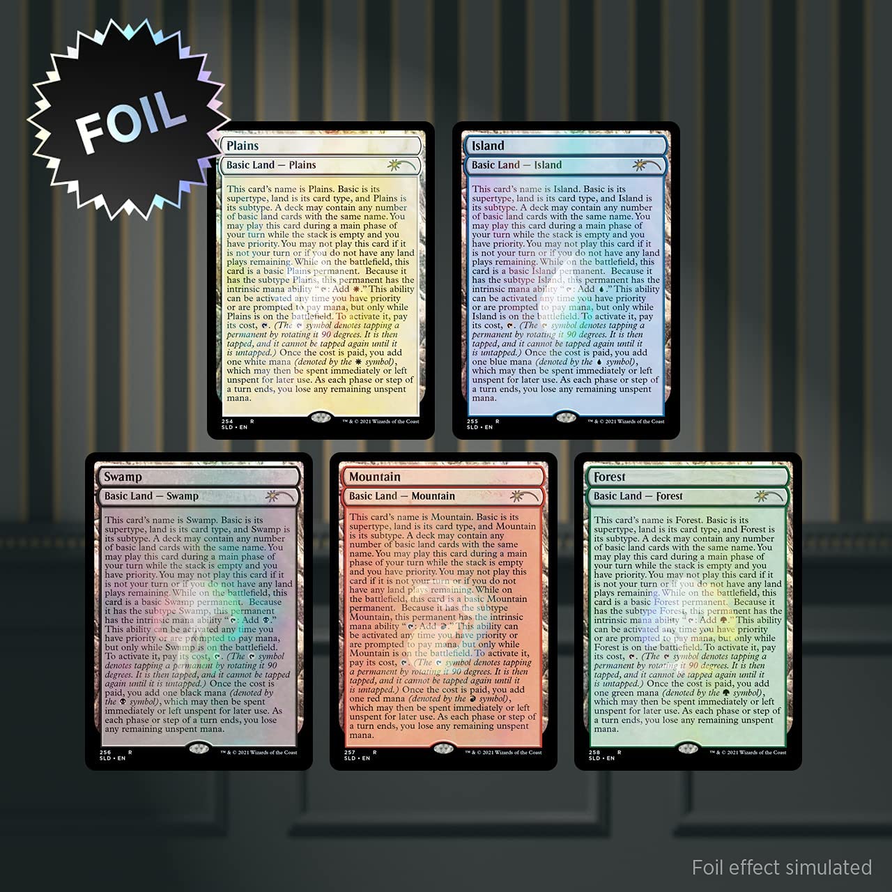 Magic: The Gathering Secret Lair - Premium Foil Edition - Full Text Lands