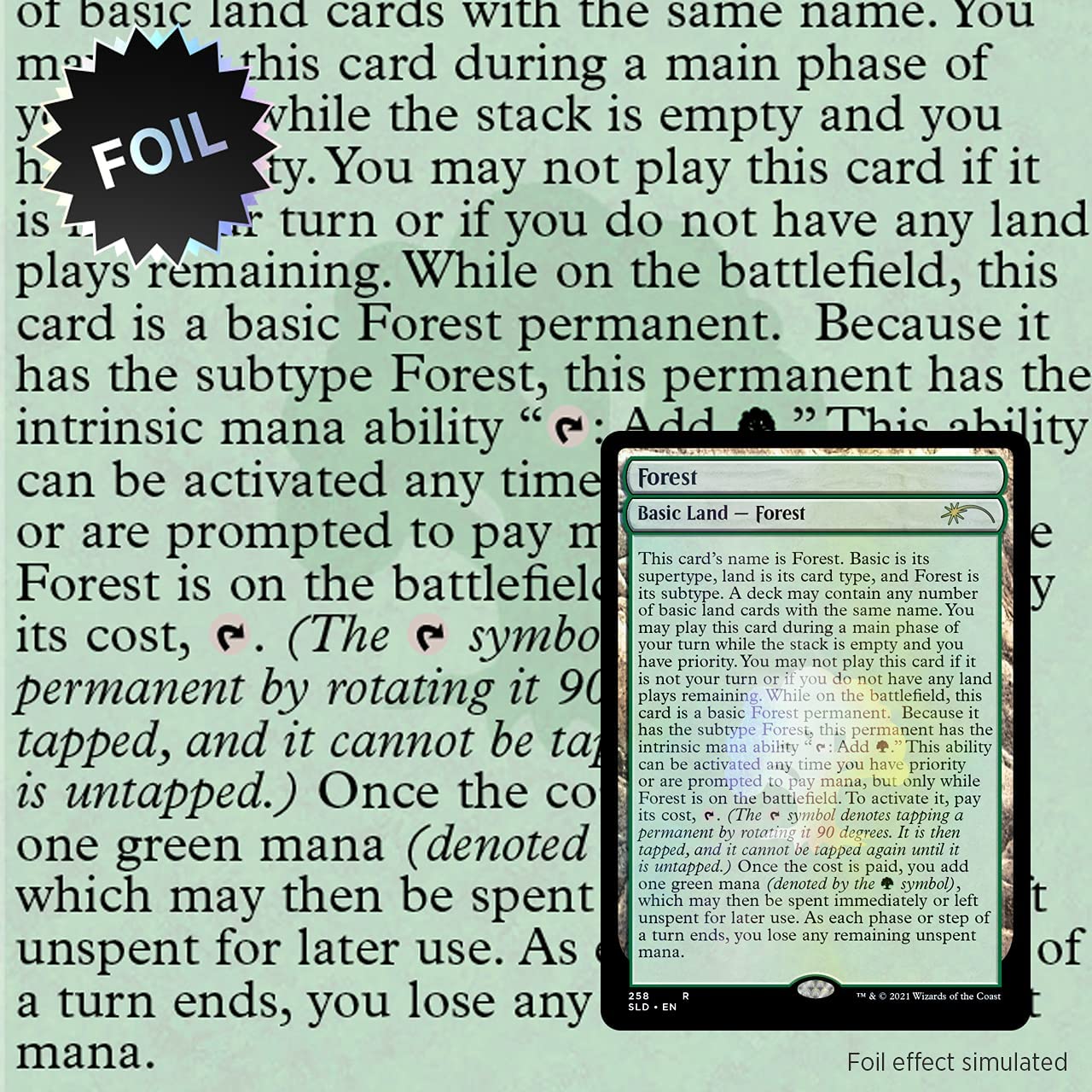 Magic: The Gathering Secret Lair - Premium Foil Edition - Full Text Lands