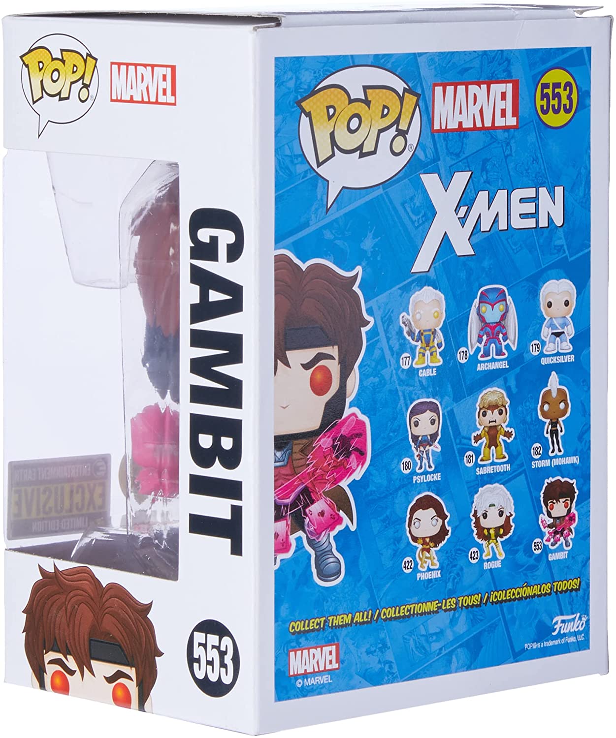 Funko Pop! X-Men: Glow in the Dark Gambit #553 (Entertainment Earth Exclusive)