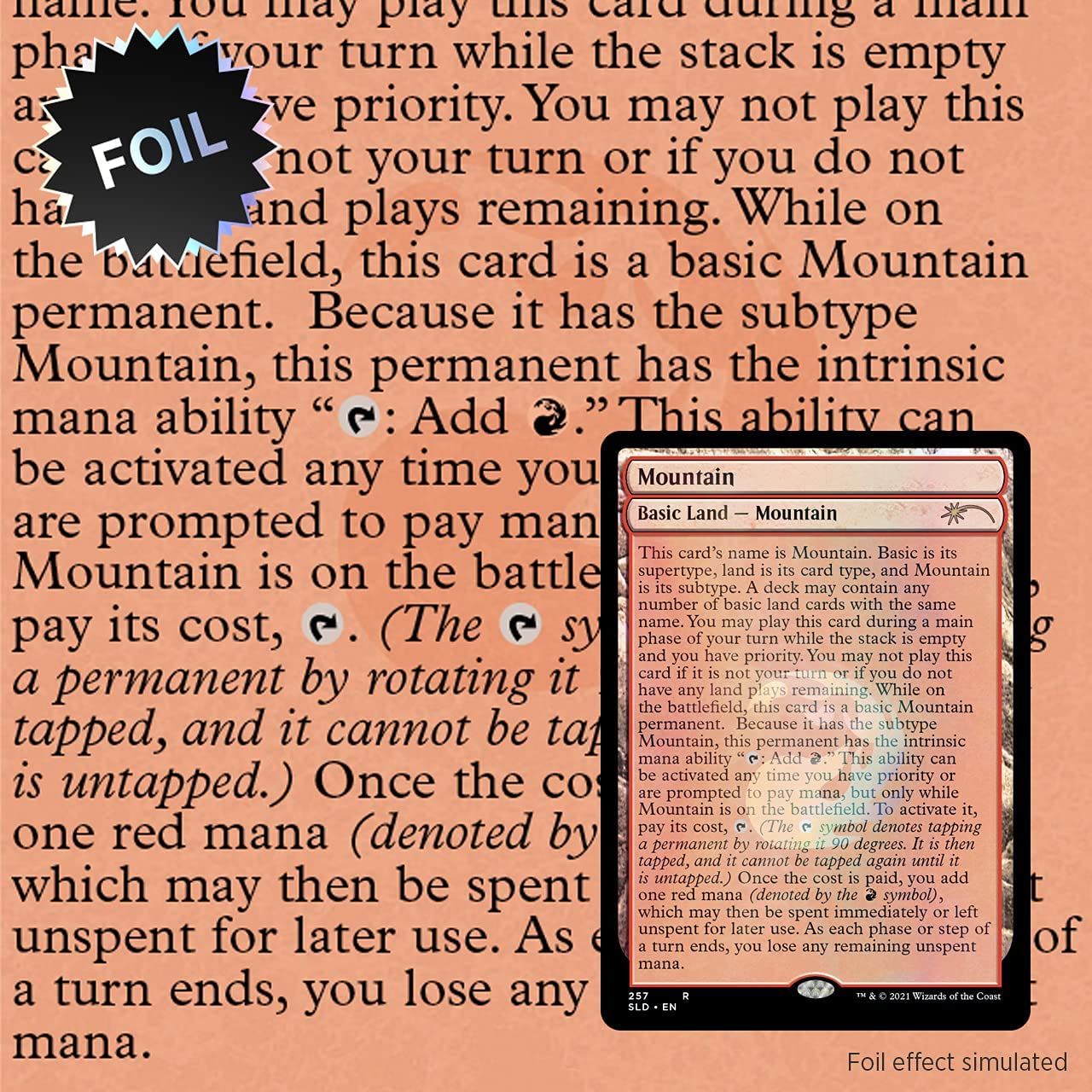 Magic: The Gathering Secret Lair - Premium Foil Edition - Full Text Lands