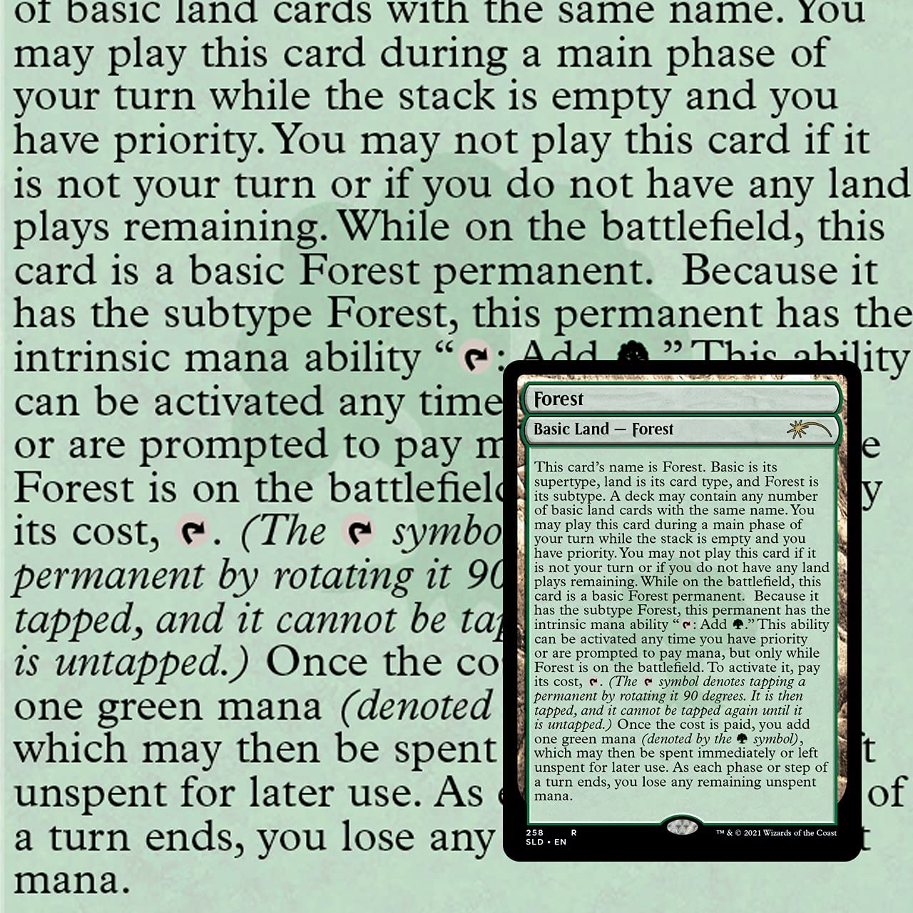 Magic: The Gathering Secret Lair - Non-Foil Edition - Full Text Lands