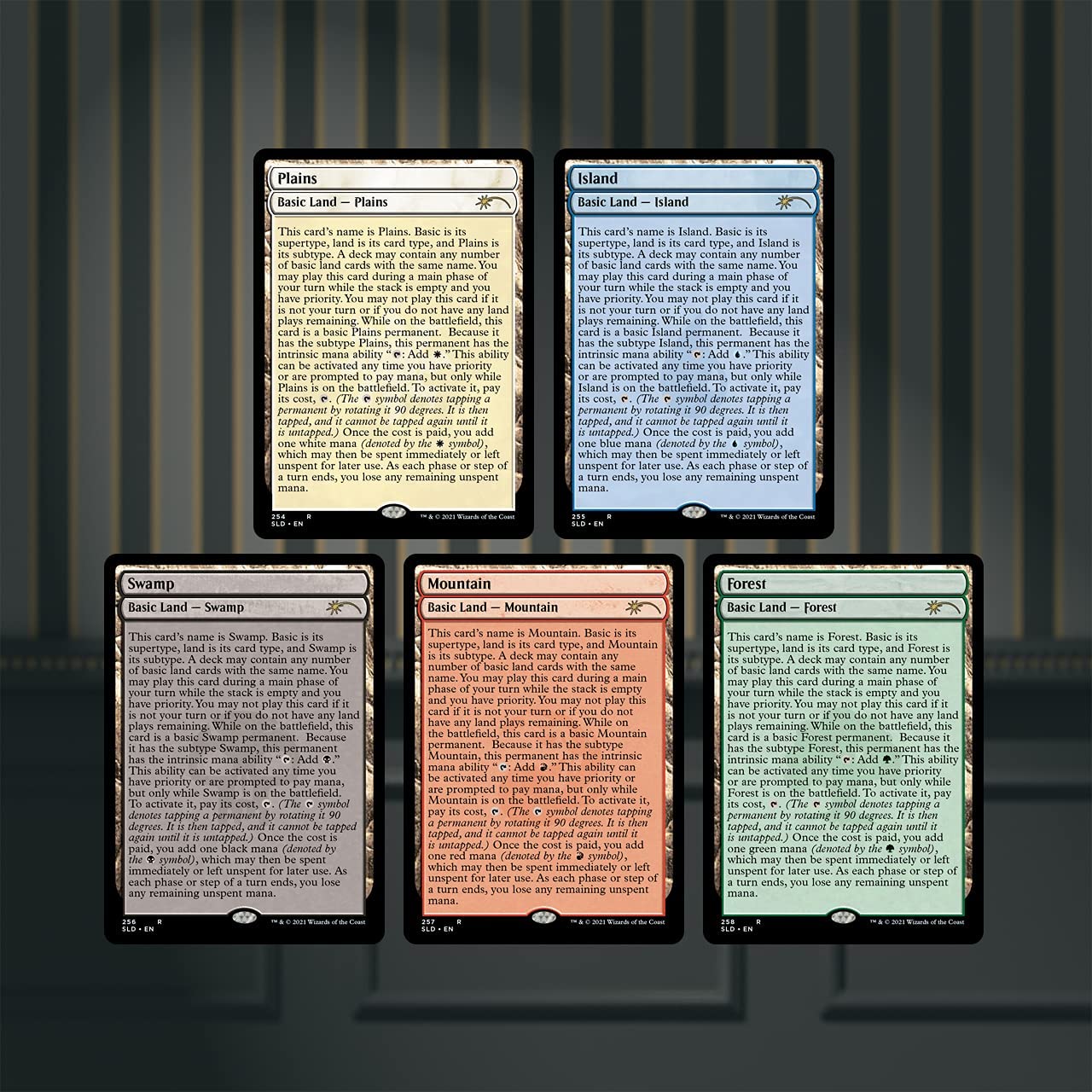 Magic: The Gathering Secret Lair - Non-Foil Edition - Full Text Lands