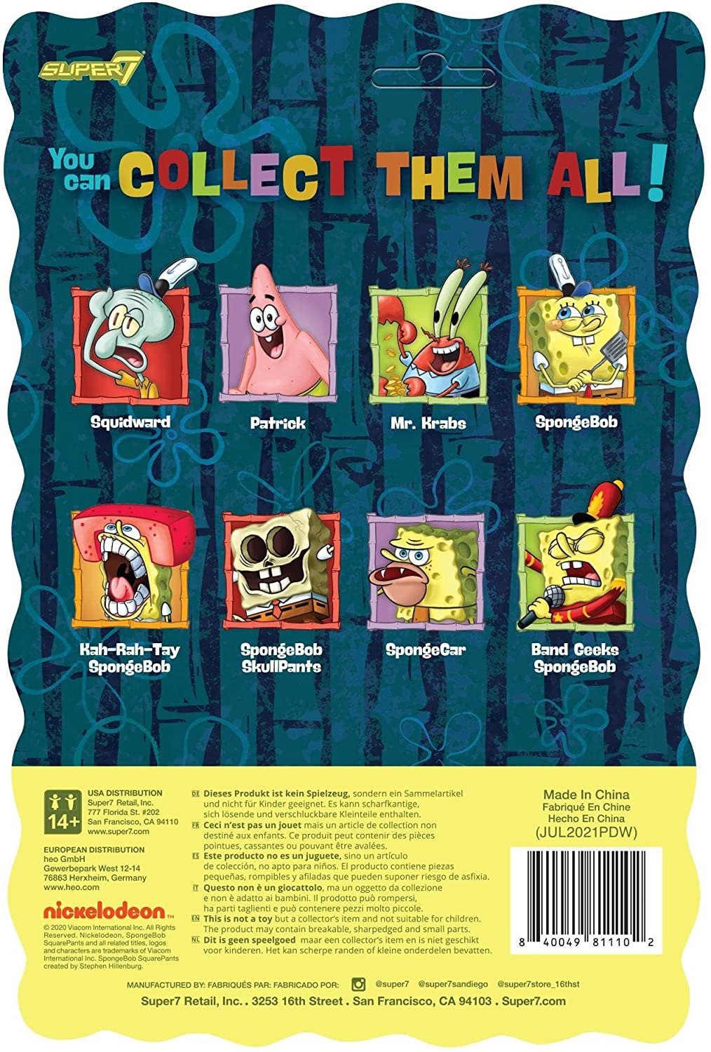 Super7 ReAction Figure - Spongebob Squarepants: Band Geeks - Spongebob