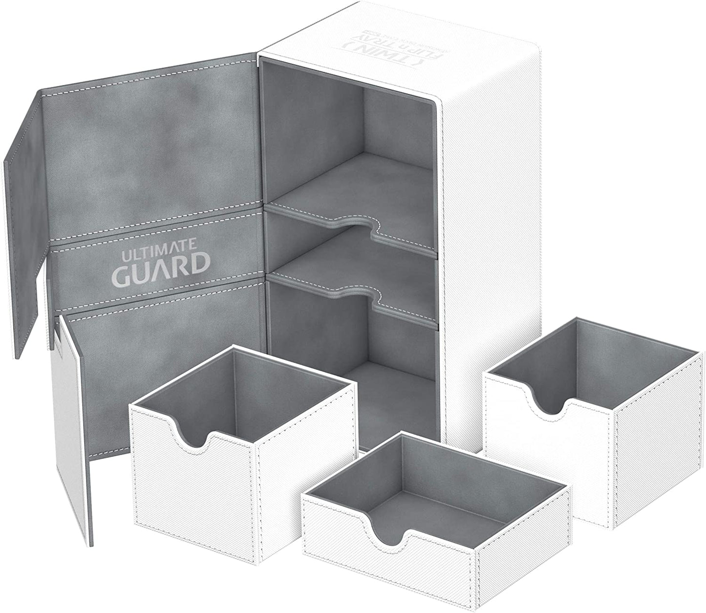 Ultimate Guard 200+ Twin Flip n Tray Deck Case - White
