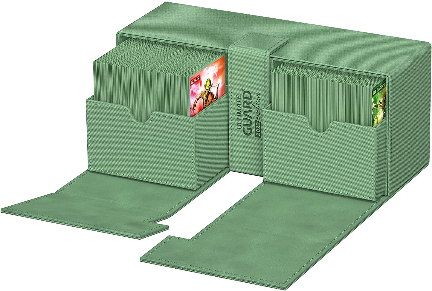 Ultimate Guard 266+ Twin Flip n Tray Deck Case - 2022 Exclusive Green